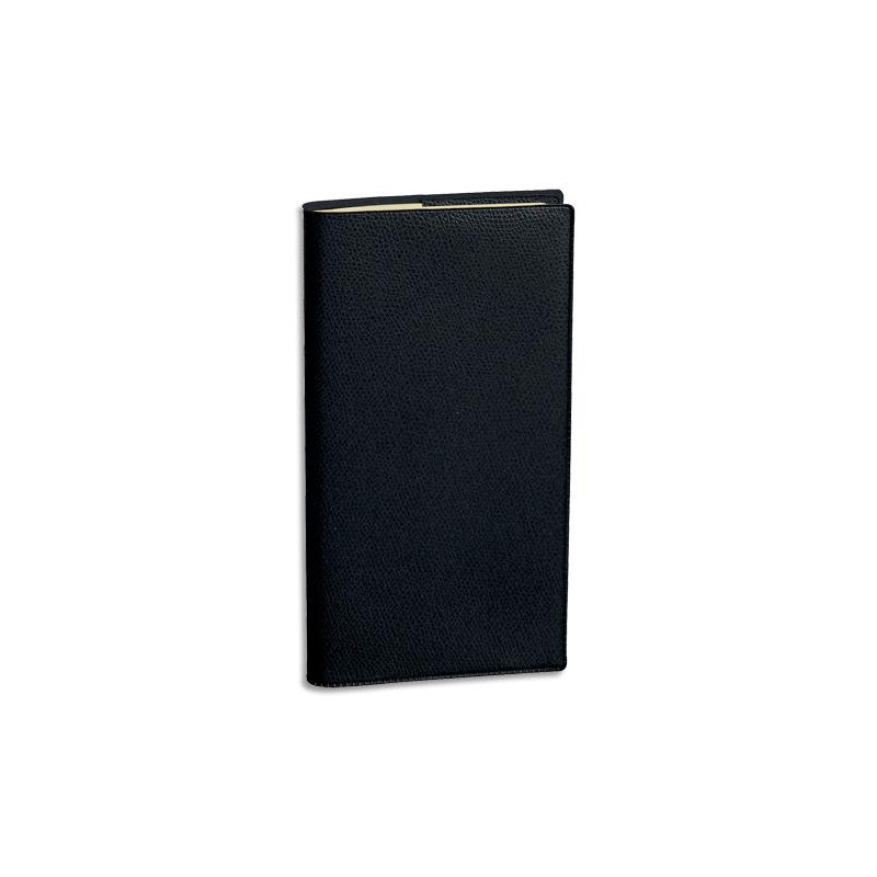 QUO VADIS Agenda Italnote 1S/1P+1P notes, papier Ivoire, format 8,8 x 17 cm couv. PVC Noire