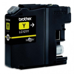 BROTHER Cartouche Jet d'encre Jaune LC121Y