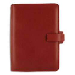 FILOFAX Organisateur Métropol en simili cuir, 1S/2P, format personal : 13,5 x 19 cm Rouge