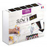 GRAINE CREATIVE Coffret Slow Art 8 crayons 10 cartes animaux et mandala