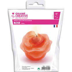 GRAINE CREATIVE Moule en latex 4 cm forme de rose pour fabriquer des bougies