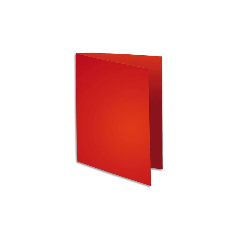 EXACOMPTA Paquet de 100 sous chemises FLASH 80 gr coloris Rouge, 100% recyclé