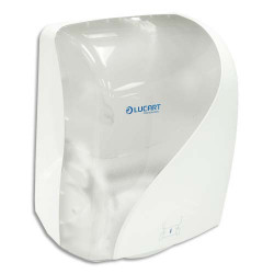 LUCART Distributeur Identity hands Blanc transparent en ABS, pour essuie-mains, L40 x H25,1 x P30,5 cm