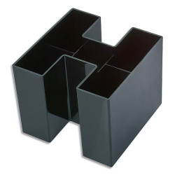HAN Pot à crayons Bravo Noir en Polystyrène - Dimensions: L10,9 x H9 x P10,9 cm