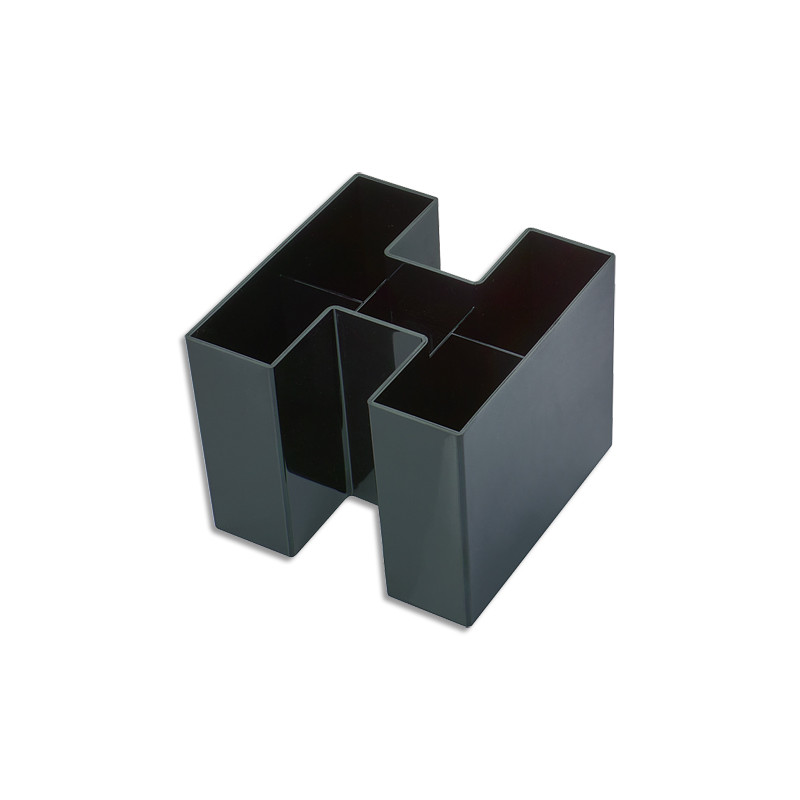 HAN Pot à crayons Bravo Noir en Polystyrène - Dimensions: L10,9 x H9 x P10,9 cm