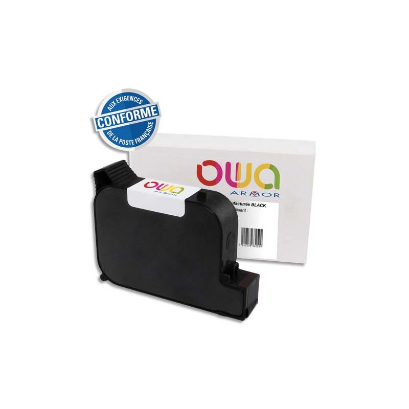 OWA Cartouche compatible machine à affranchir PitneyBowes DM500/550/575 620-1SB.Capacité 69ml