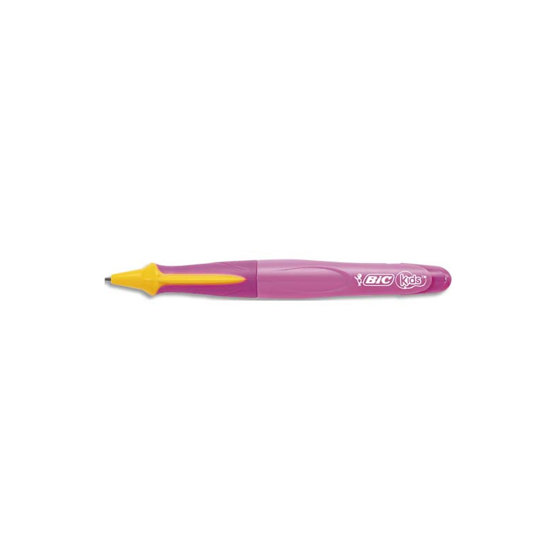 BIC Porte-mines rechargeable BEGINNERS. Mine HB 1,3mm. Corps Rose pour gaucher/droitier