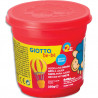 GIOTTO BE-BE, Pot de 220 gr de pâtes jouer couleurs couleur rouge, livré par lot de 8