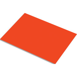 FABRIANO Lot de 10 feuilles de papier fluo 250g, dimensions 50 x 65 cm, coloris rouge
