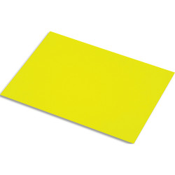 FABRIANO Lot de 10 feuilles de papier fluo 250g, dimensions 50 x 65 cm, coloris jaune