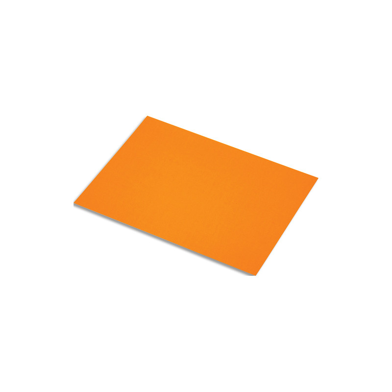 FABRIANO Lot de 10 feuilles de papier fluo 250g, dimensions 50 x 65 cm, coloris orange