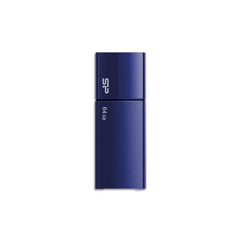 SILICON POWER Clé USB 2.0 rétractable U05 Bleue 64Go SP064GBUF2U05V1D