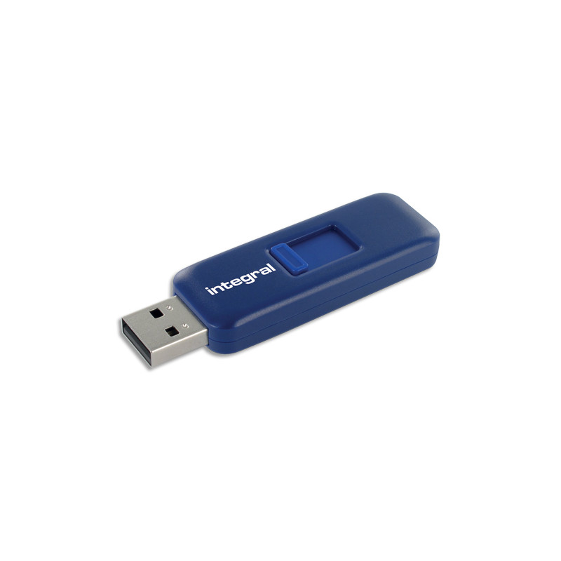 INTEGRAL Clé USB 3.0 Slide rétractable bleue 64Go