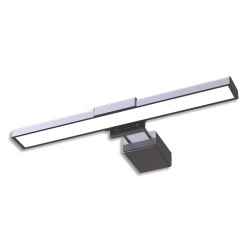 ALUMINOR Lampe LINE LED à cliper sur l'écran d'un ordinateur portable, coloris noir