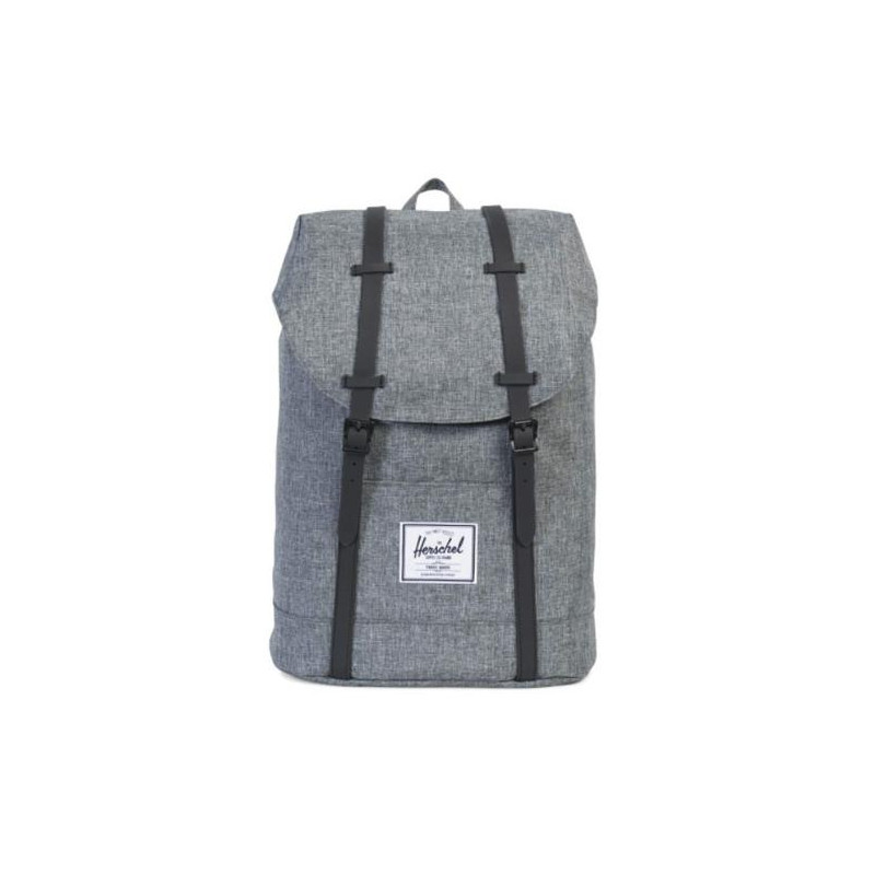 HERSCHEL Sac à dos Retreat 19,5 litres. Poche pour ordinateur 15 pouces. Coloris Gris clair.