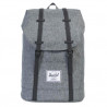 HERSCHEL Sac à dos Retreat 19,5 litres. Poche pour ordinateur 15 pouces. Coloris Gris clair.