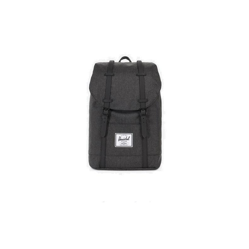 HERSCHEL Sac à dos Retreat 19,5 litres. Poche pour ordinateur 15 pouces. Coloris Noir et bretelles Noires