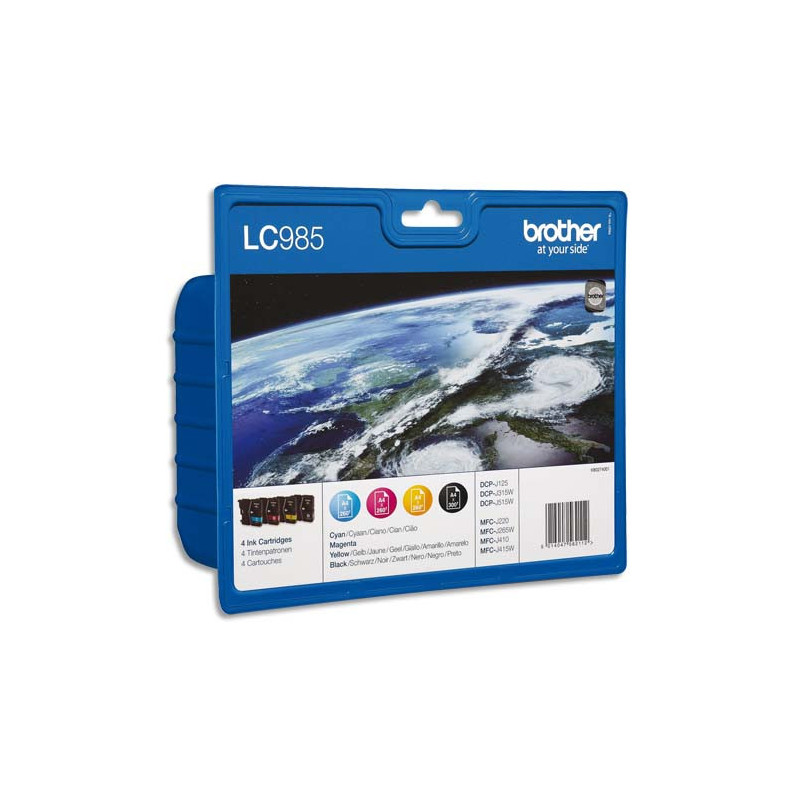 BROTHER Value pack Jet d'encre couleur LC985VALBP