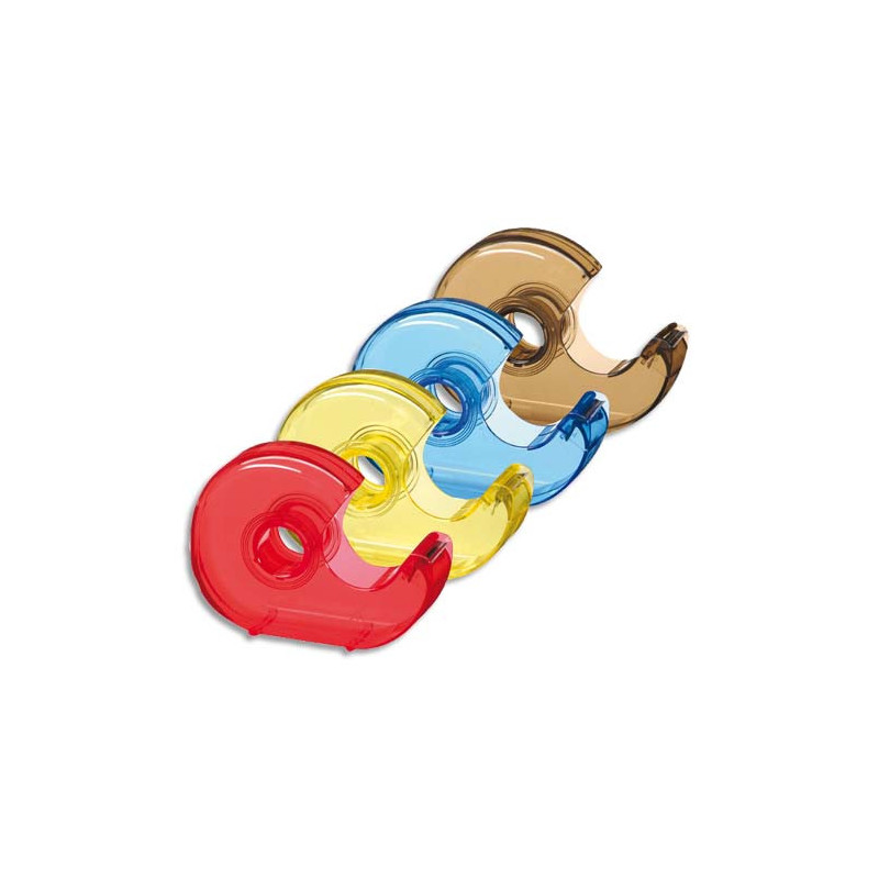 WONDAY Dévidoir pour ruban adhésif 19mmx33m, couleurs translucides assorties