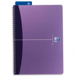 OXFORD Cahier bureau Urban Mix reliure intégrale 100 pages réglure ligné 7mm A5, couverture polypro