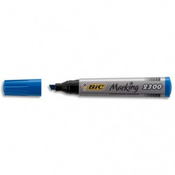 BIC Marking 2300 ECOlutions Marqueurs Permanents à Pointe Moyenne Biseautée - Bleu