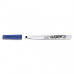 BIC Velleda 1741 Feutres pour Tableau Blanc Effaçables à Sec, Pointe Conique Moyenne - Bleu
