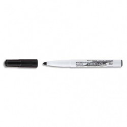 BIC Velleda 1741 Feutres pour Tableau Blanc Effaçables à Sec, Pointe Conique Moyenne - Noir