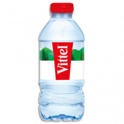 VITTEL Bouteille plastique d'eau 33 cl minérale plate