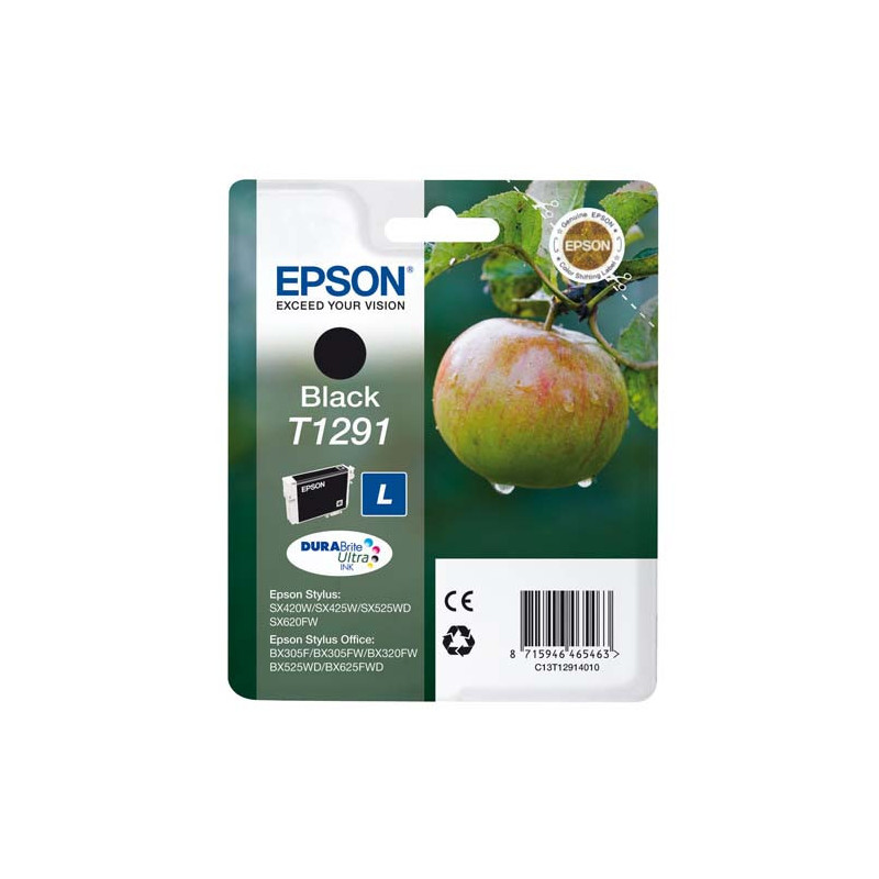 EPSON Cartouche Jet d'Encre DURABrite Ultra Noir ''Pomme'' - C13T12914012