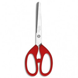 WONDAY Ciseaux Electron 17 cm lame inox, bouts ronds - Version gauchers sous blister