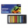 MUNGYO Boîte de 12 pastels tendres assorties