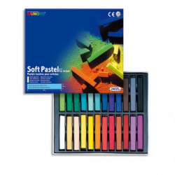 MUNGYO Boîte de 24 pastels tendres assorties