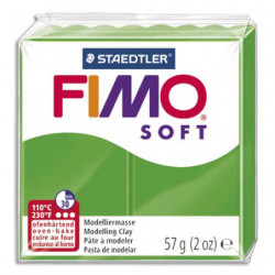 FIMO Pâte à cuire Fimo Soft de 57 g coloris Vert Tropique
