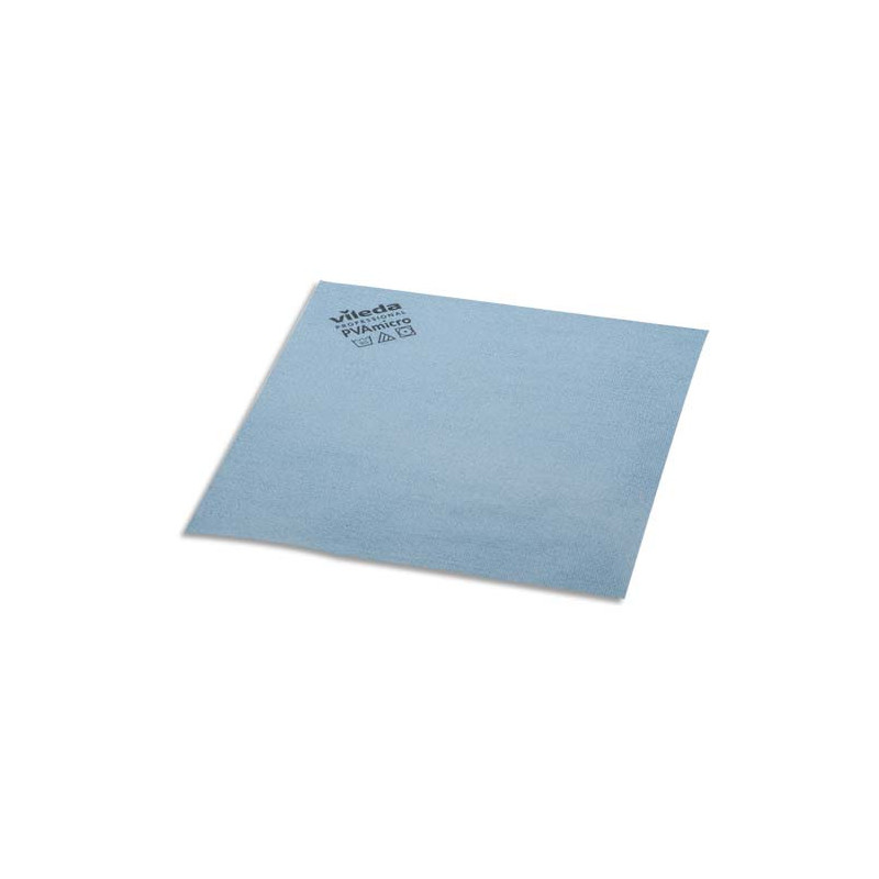 VILEDA Paquet de 5 Lavettes en microfibre recouvert de PVA - Dimensions L38 x H35 x P0,1 cm Bleu