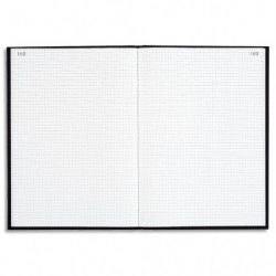 LE DAUPHIN Registre corrige couverture Noire 22,5x34 cm 200 pages quadrillé 5x5