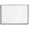 LE DAUPHIN Registre corrige couverture Noire 22,5x34 cm 200 pages quadrillé 5x5