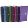 OXFORD Carnet spiralé 11Xx17 cm 180 pages 90g petits carreaux 5x5. Couverture polypro