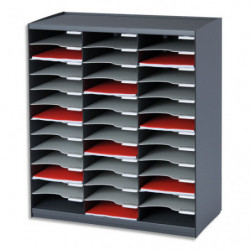 PAPERFLOW Trieur 36 cases Noir Gris pour document A4