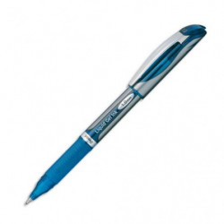 PENTEL Roller à encre gel rechargeable ENERGEL. Pointe large de 1mm. Coloris Bleu