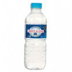CRISTALINE Bouteille plastique d'eau de 50 cl