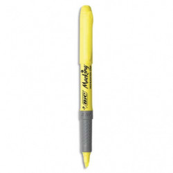 BIC Highlighter Grip Surligneurs Pointe Biseautée - Jaune