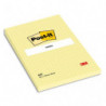 POST-IT Bloc repositionnable de 100 feuilles 102 x 152 mm Jaune quadrillé