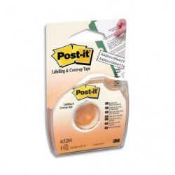 POST-IT Bande de correction adhésive et repositionnable sur dévidoir plastique jetable 8,4 mm x 17,7 m