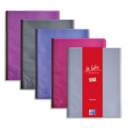 OXFORD Protège-documents LUTIN VISION 60 vues, 30 pochettes. En PVC translucide. Coloris assortis