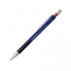 STAEDTLER Porte-mine technique 0,5 mm rechargeable corps plastique Bleu grip caoutchouc MICRO 775