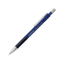 STAEDTLER Porte-mine technique 0,7 mm rechargeable corps plastique Bleu grip caoutchouc MICRO 775