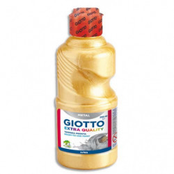 GIOTTO Flacon de 250 ml de gouache métallisée de couleur or