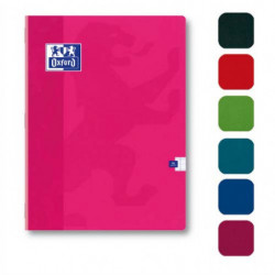 OXFORD Cahier Color Life piqûre 96 pages grands carreaux Seyès 21x29,7cm. Papier 90g. Couverture carte