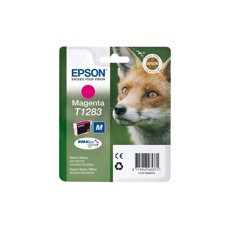 EPSON Cartouche Jet d'Encre DURABrite Ultra Magenta ''Renard'' - C13T12834012