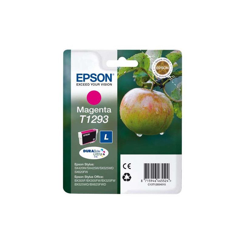 EPSON Cartouche Jet d'Encre DURABrite Ultra Magenta ''Pomme'' - C13T12934012